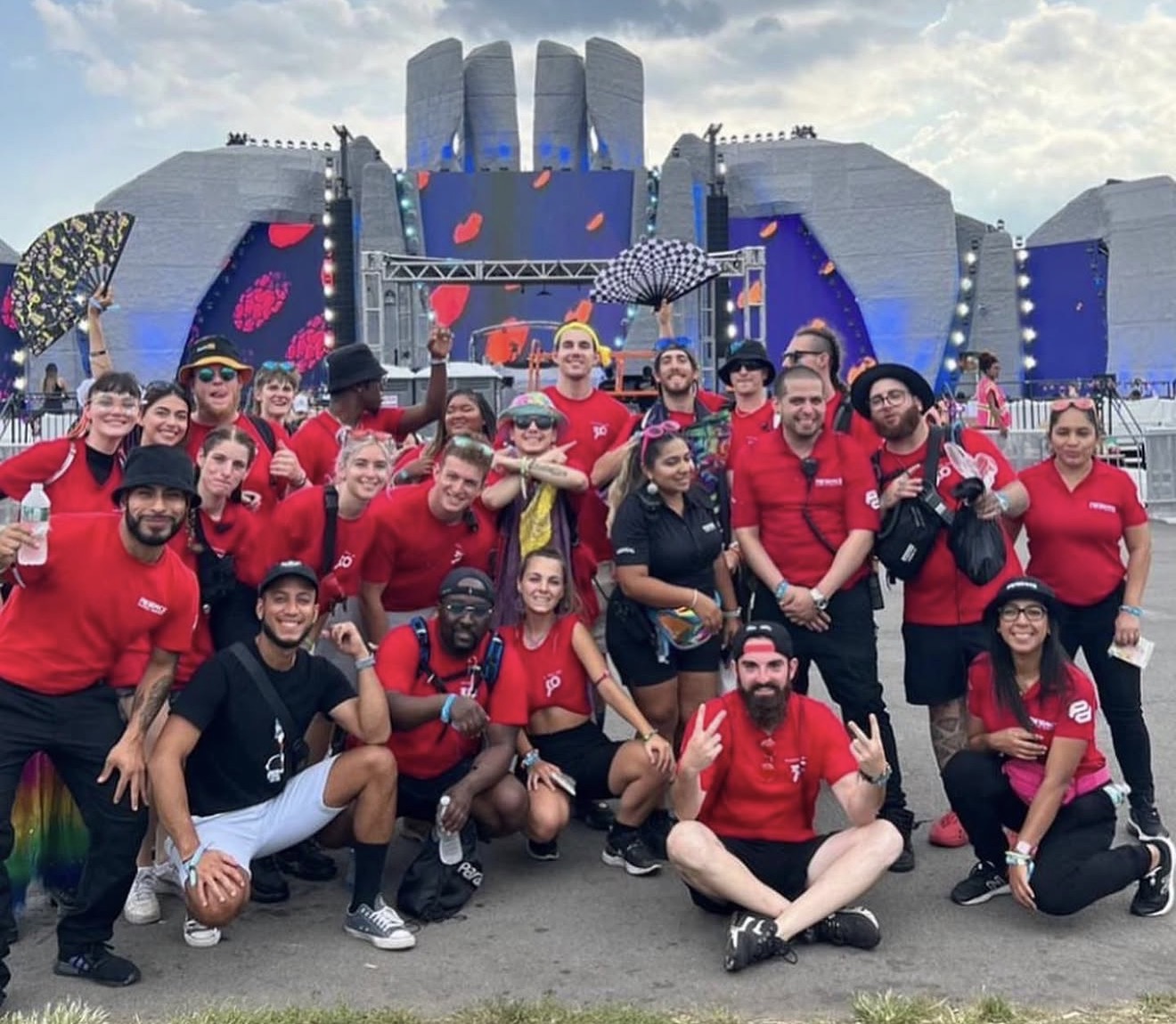 The ParaDocs Ambassadors team together at a festival